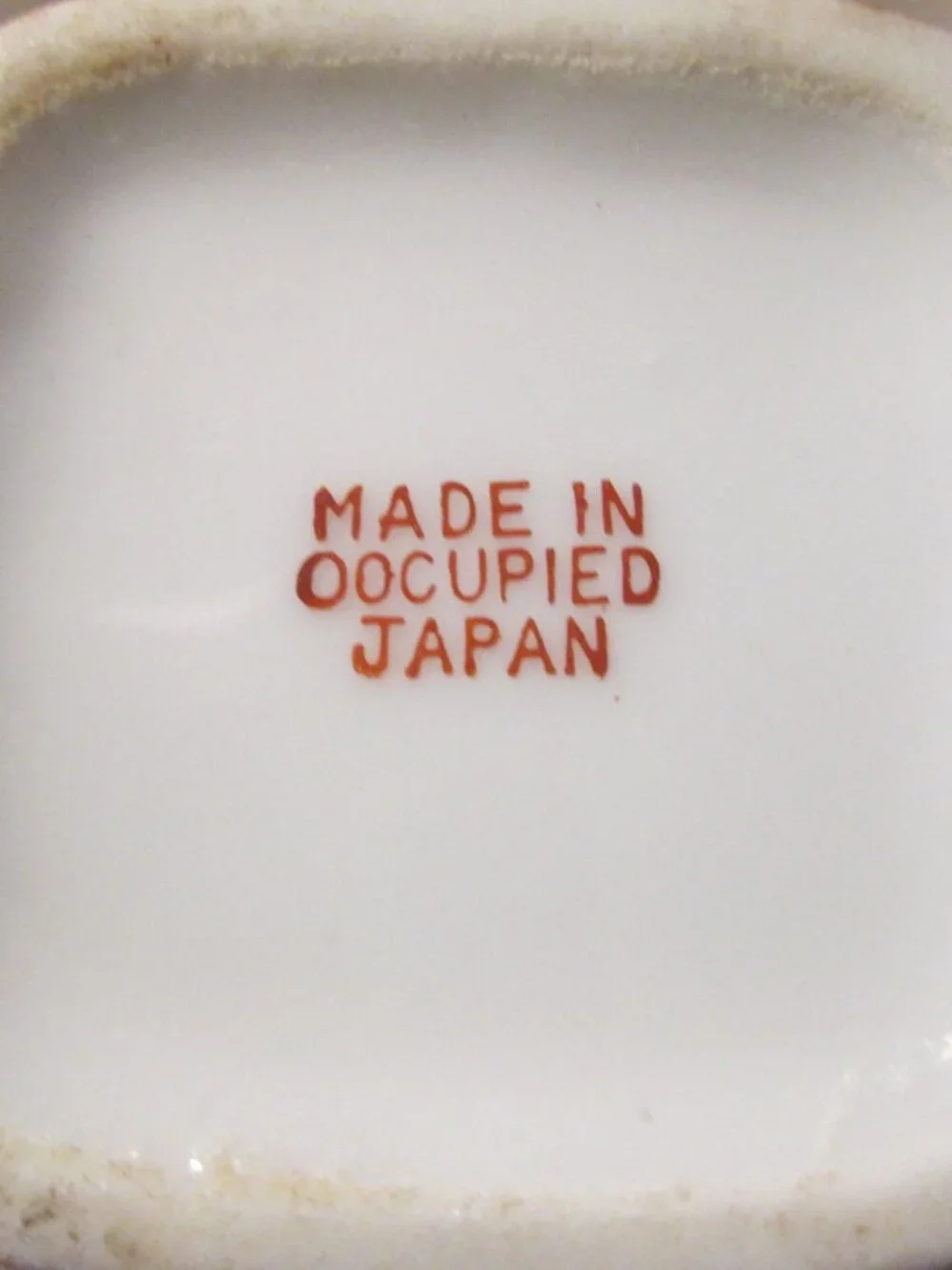 occupied Japan cream sugar 3 pc set pink white floral china stunning set